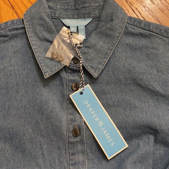 NWT Draper James Chambray Shirtdress - Picture 5 of 9